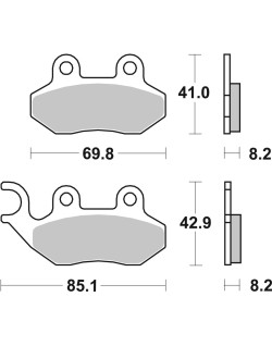 BRAKE PAD CAR/CER SCOOT