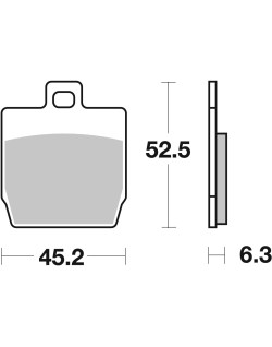 BRAKE PAD CAR/CER SCOOT