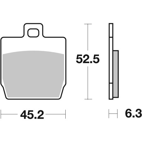 BRAKE PAD CAR/CER SCOOT