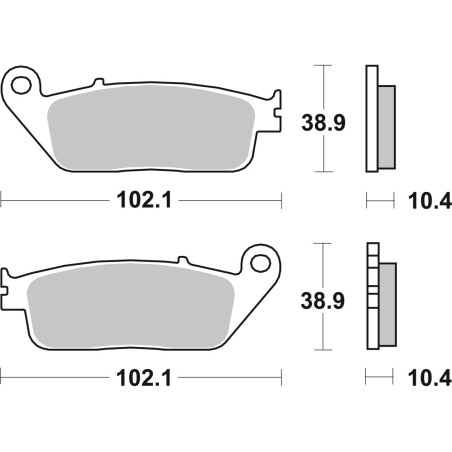 BRAKE PAD CAR/CER SCOOT