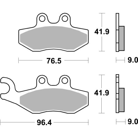 BRAKE PAD CAR/CER SCOOT