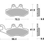 BRAKE PAD CAR/CER SCOOT