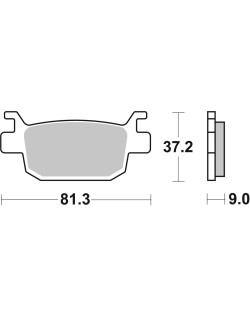 BRAKE PAD CAR/CER SCOOT