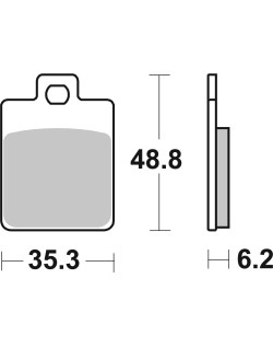 BRAKE PAD CAR/CER SCOOT
