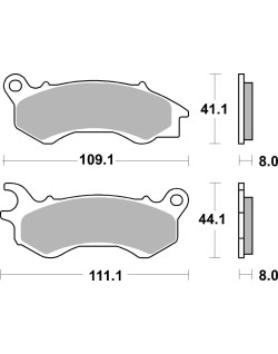 BRAKE PAD CAR/CER SCOOT