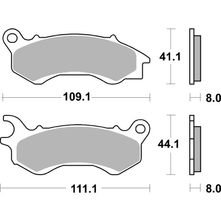 BRAKE PAD CAR/CER SCOOT
