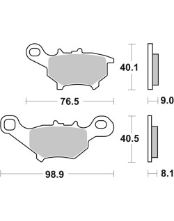BRAKE PAD CAR/CER SCOOT