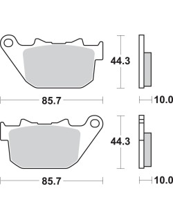 BRAKE PAD SINT REAR