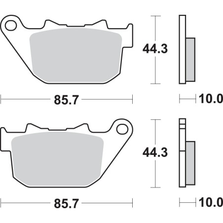 BRAKE PAD SINT REAR