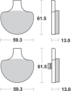 BRAKE PAD SINT FR