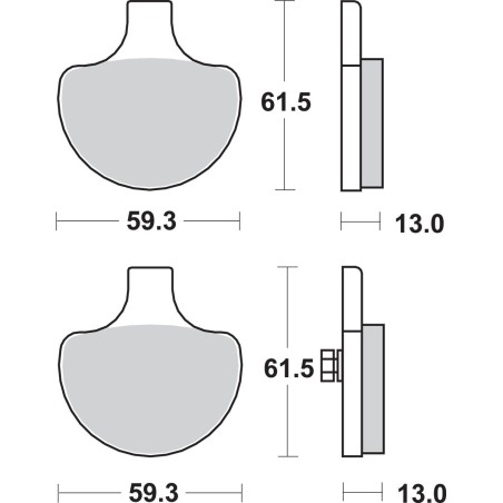 BRAKE PAD SINT FR