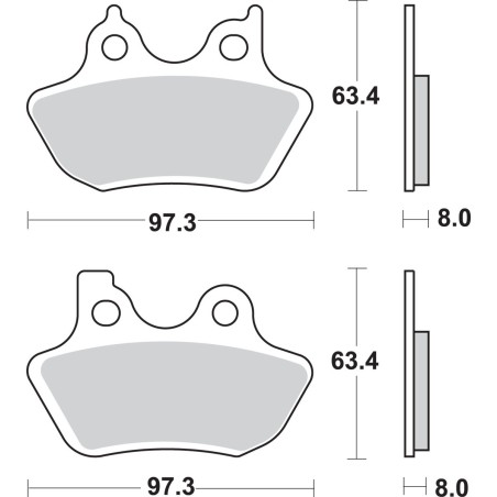 BRAKE PAD SINT FR