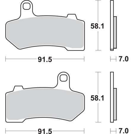 BRAKE PAD SINT FR