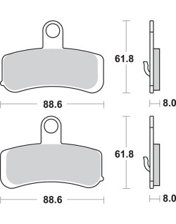 BRAKE PAD SINT FR