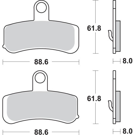 BRAKE PAD SINT FR