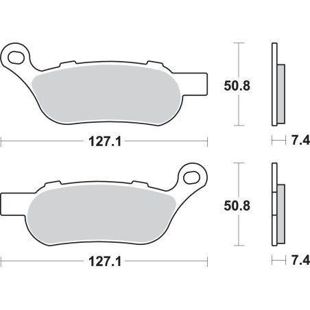 BRAKE PAD SINT REAR