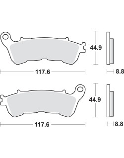 BRAKE PAD CAR/CER SCOOT