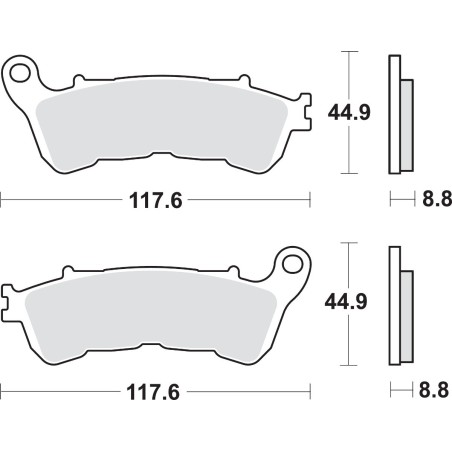 BRAKE PAD CAR/CER SCOOT
