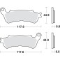 BRAKE PAD CAR/CER SCOOT