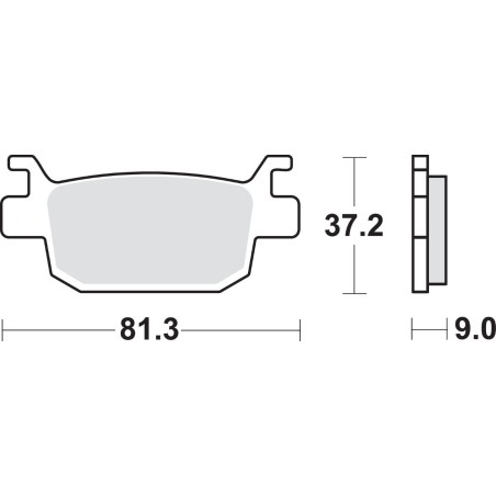 BRAKE PAD CAR/CER SCOOT