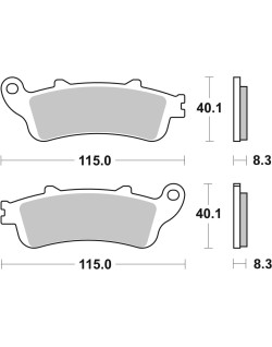 BRAKE PAD CAR/CER SCOOT