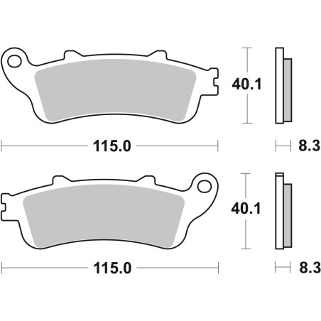 BRAKE PAD CAR/CER SCOOT