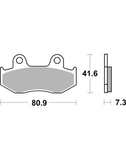 BRAKE PAD SINT SCOOT