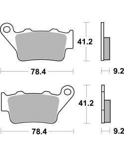 BRAKE PAD SINT REAR