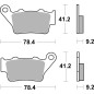 BRAKE PAD SINT REAR