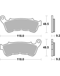 BRAKE PAD CAR/CER