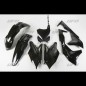 Kit plastique UFO noir Kawasaki KX250F Kit plastique UFO noir Kawasaki KX250F