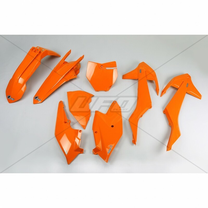 Kit plastique UFO orange KTM SX125/150 & SX-F Kit plastique UFO orange KTM SX125/150 & SX-F