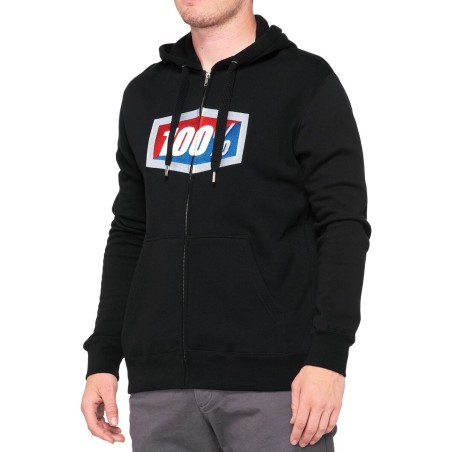 FLEECE ZIP OFFICIAL BK 2X