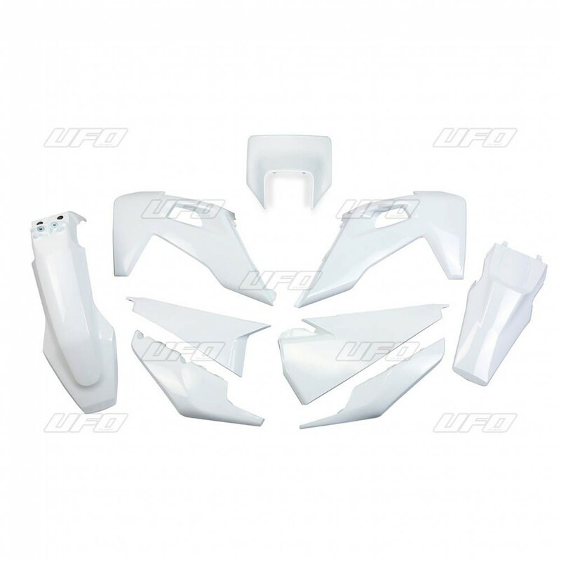 Kit plastiques UFO blanc Husqvarna FE/TE Kit plastiques UFO blanc Husqvarna FE/TE