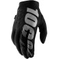 GLOVE YTH BRISK BK/GY LG