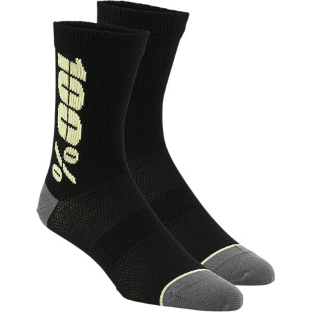 SOCK RYTHYM BK/YL S/M