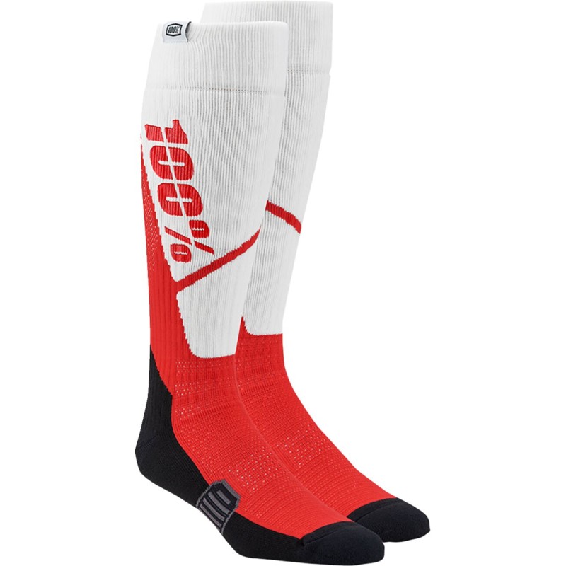 SOCK TORQUE WH/RD S/M