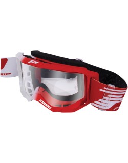 GOGGLES 3300 WH/RED CLEAR