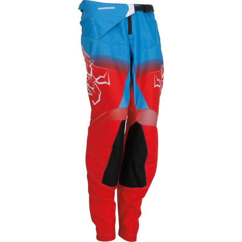 PANT YTH AGRD RD/WH/BL 18