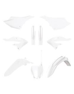 Kit plastiques POLISPORT - blanc Yamaha YZ125/250