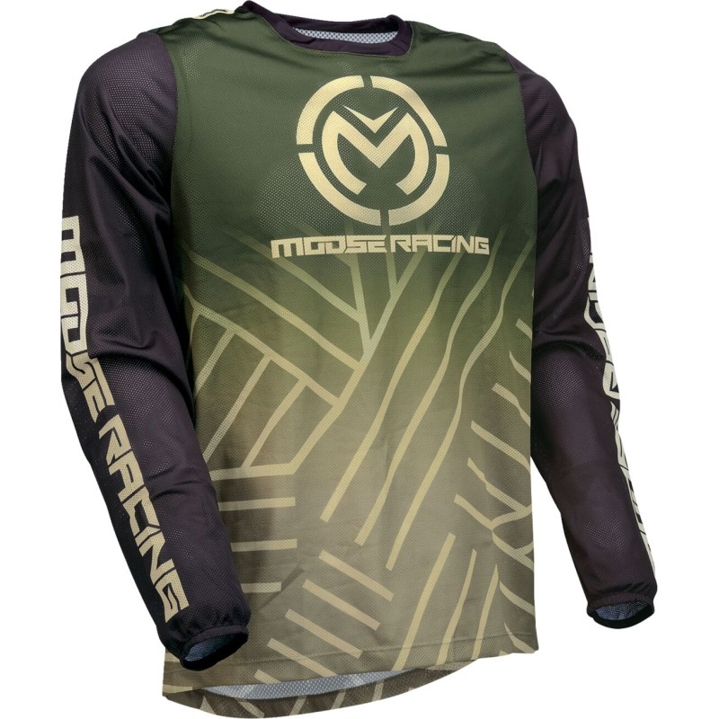 JERSEY SAHARA GREEN/BLACK XL