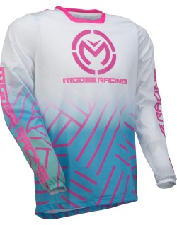 JERSEY SAHARA PINK/BLUE/WHITE 
