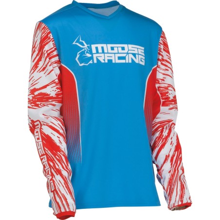 JRSY YTH AGRD RD/WH/BL XL