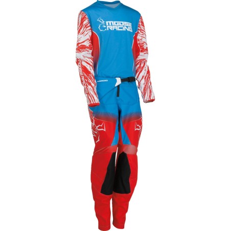 JRSY YTH AGRD RD/WH/BL XL