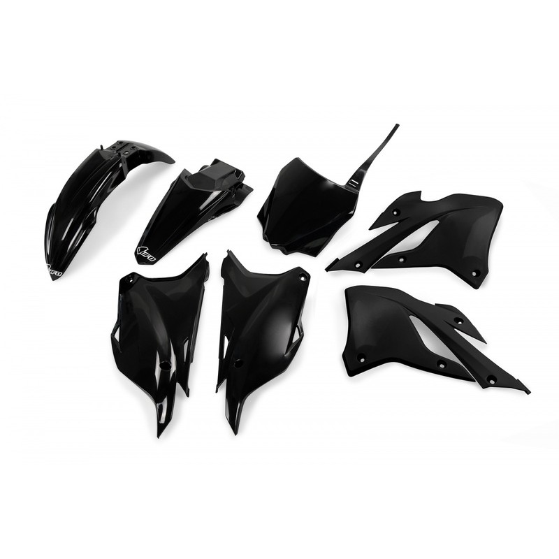 Kit plastiques UFO - noir Kawasaki KX85 Kit plastiques UFO - noir Kawasaki KX85