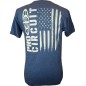 T-SHIRT PC LOGO FLAG HEATHERED