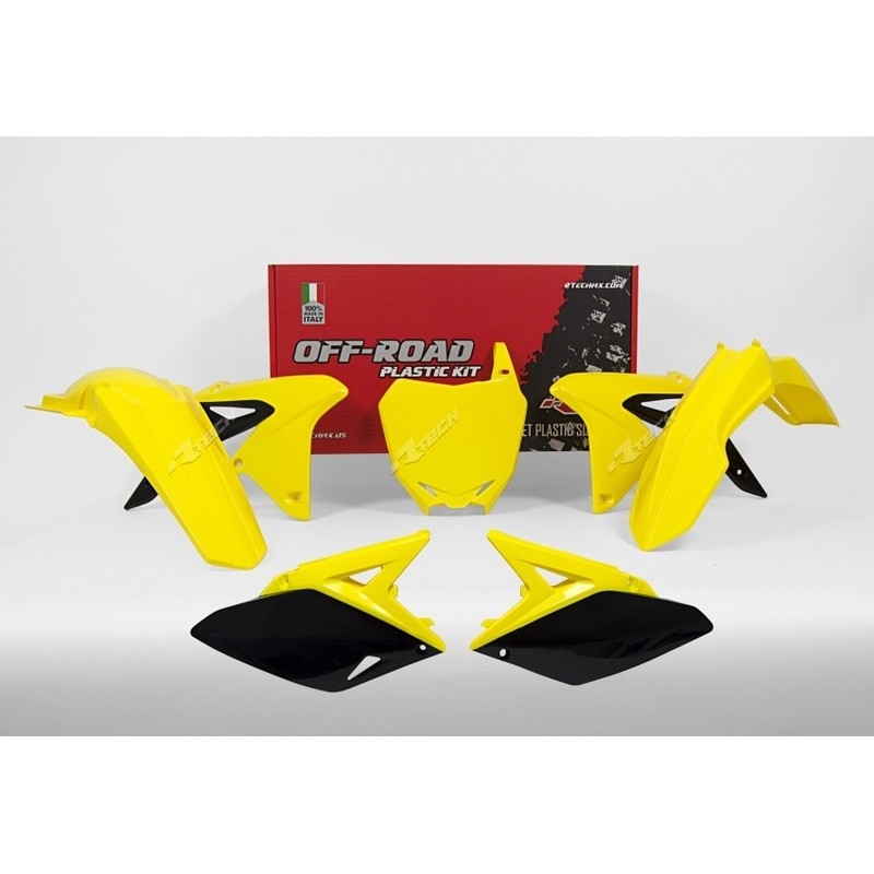 Kit plastique RACETECH couleur origine (2017) jaune/noir Suzuki RM-Z250 Kit plastique RACETECH couleur origine (2017) jaune/noir Suzuki RM-Z250