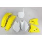 Kit plastique UFO couleur origine jaune/blanc Suzuki RM125/250 Kit plastique UFO couleur origine jaune/blanc Suzuki RM125/250