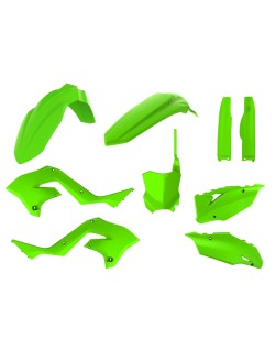 Kit plastiques POLISPORT Restylé vert citron Kawasaki KX125/250