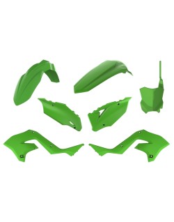 Kit plastiques POLISPORT Restylé vert Kawasaki KX125/250